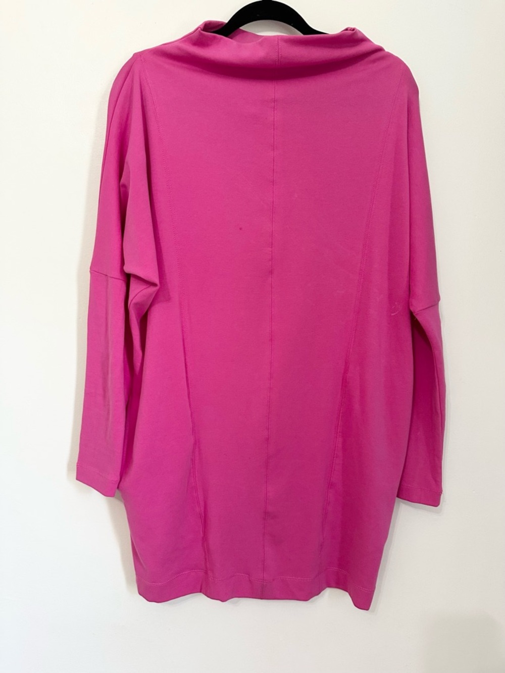 Daily Practice by Anthropologie magenta funnel-neck dolman sleeve tunic top